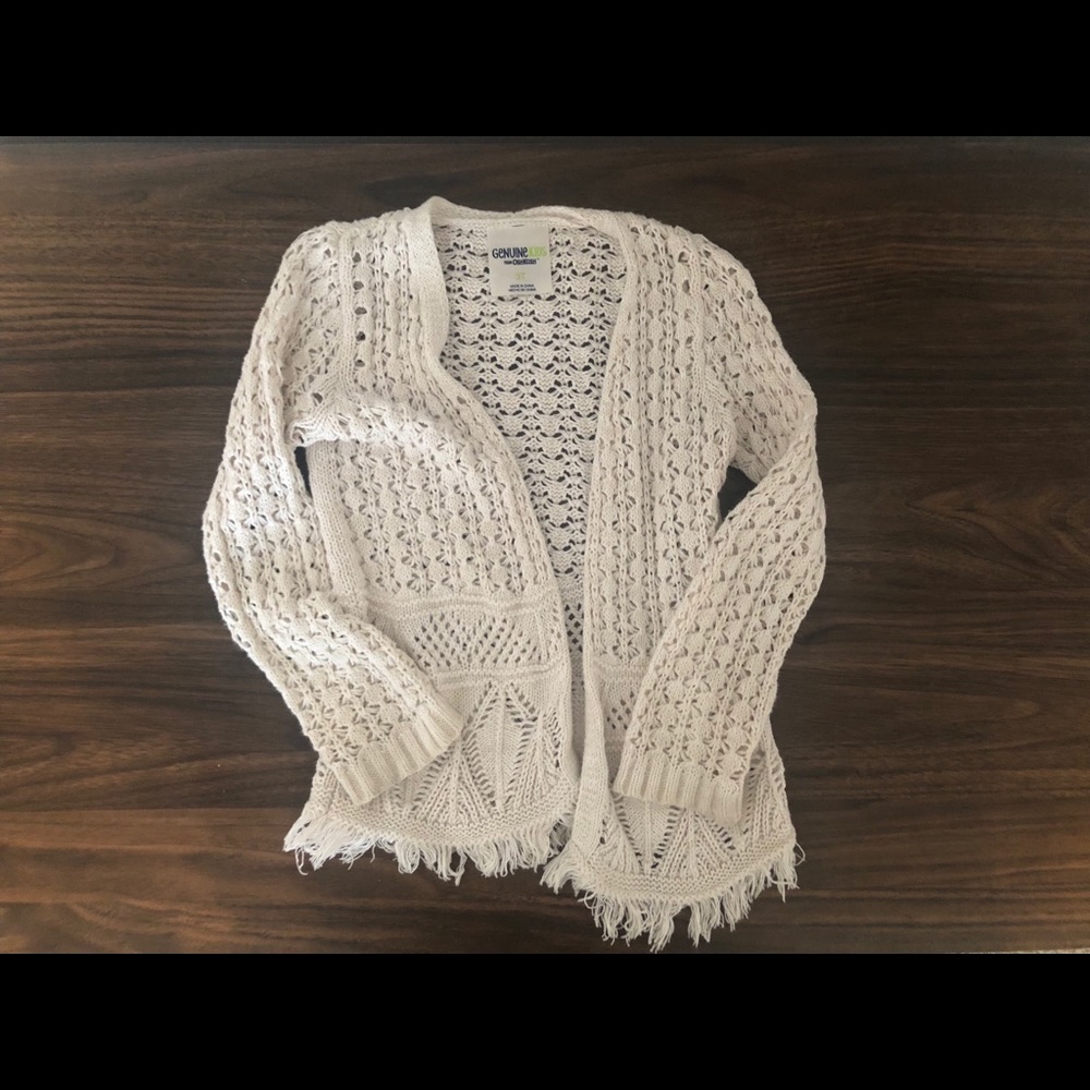 Toddler Girls White Sweater